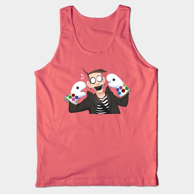 Tape Face Mime Puppets Tank Top by Sunny Saturated